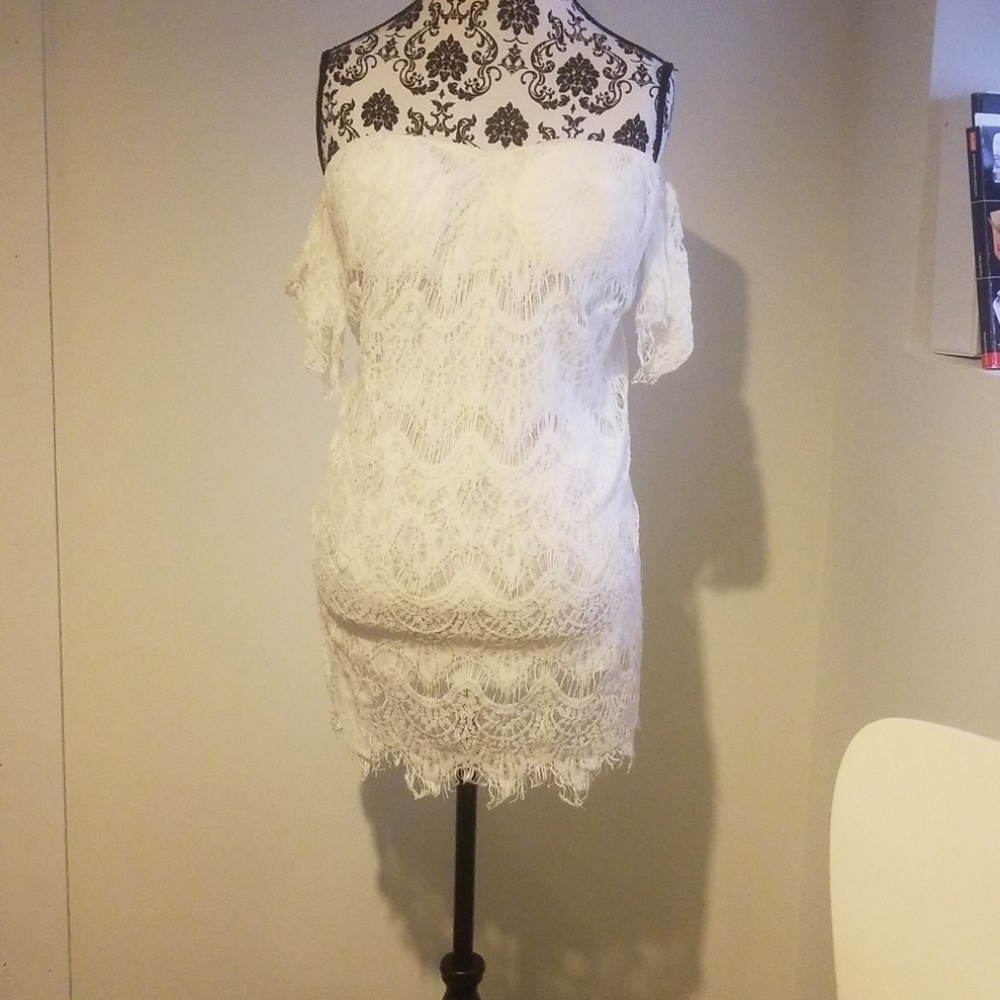 WHITE SPRING DRESS
